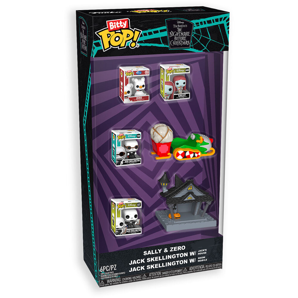 Set Figura Bitty POP Starter Disney Pesadilla Antes de Navidad Frikytopia