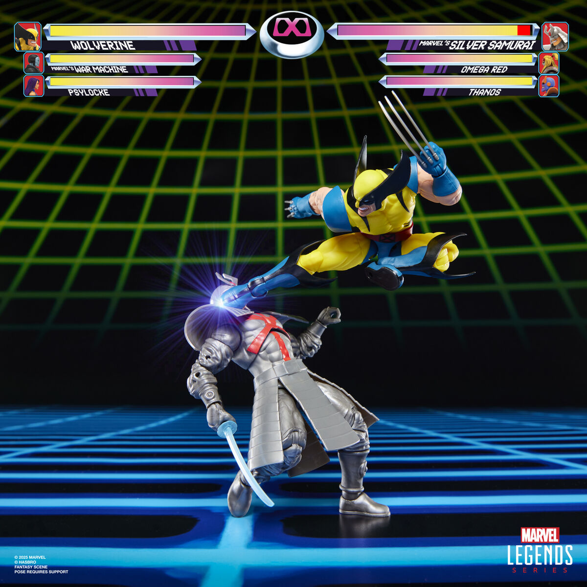 Blister 2 Figuras Wolverine & Silver Samurai Gameverse Marvel Legends 15 cm