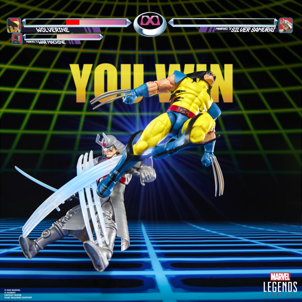 Blister 2 Figuras Wolverine & Silver Samurai Gameverse Marvel Legends 15 cm