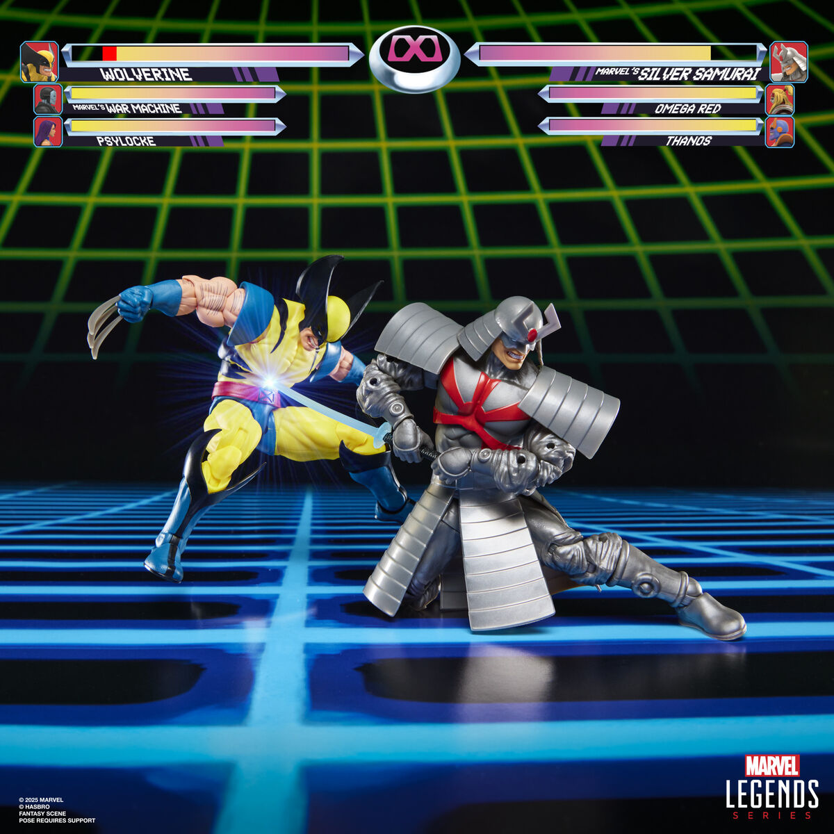 Blister 2 Figuras Wolverine & Silver Samurai Gameverse Marvel Legends 15 cm