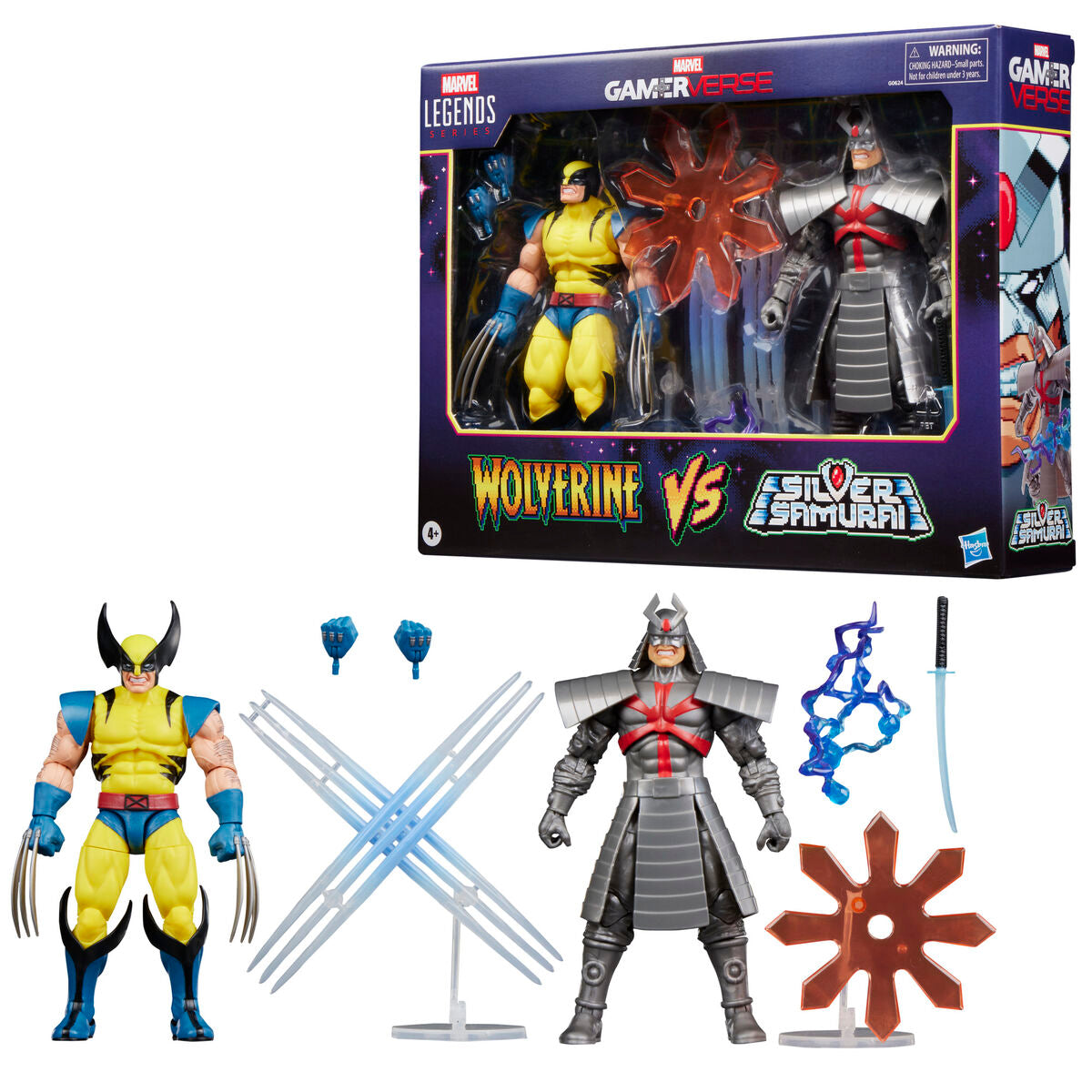 Blister 2 Figuras Wolverine & Silver Samurai Gameverse Marvel Legends 15 cm