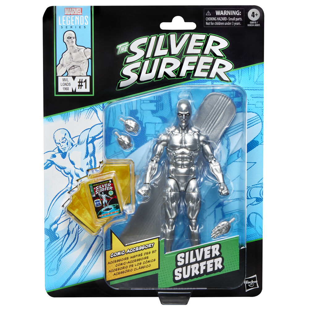 Figura Estela Plateada The Silver Surfer Marvel Legends Series 15 cm Frikytopia