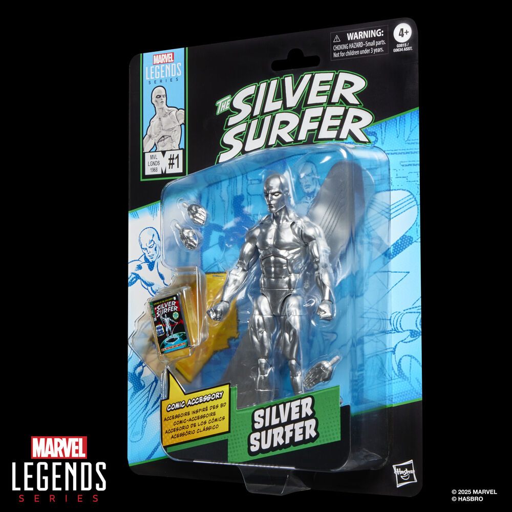 Figura Estela Plateada The Silver Surfer Marvel Legends Series 15 cm