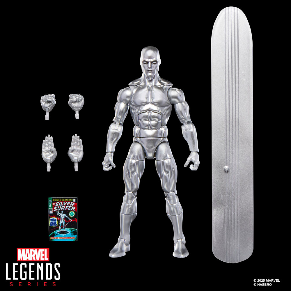Figura Estela Plateada The Silver Surfer Marvel Legends Series 15 cm