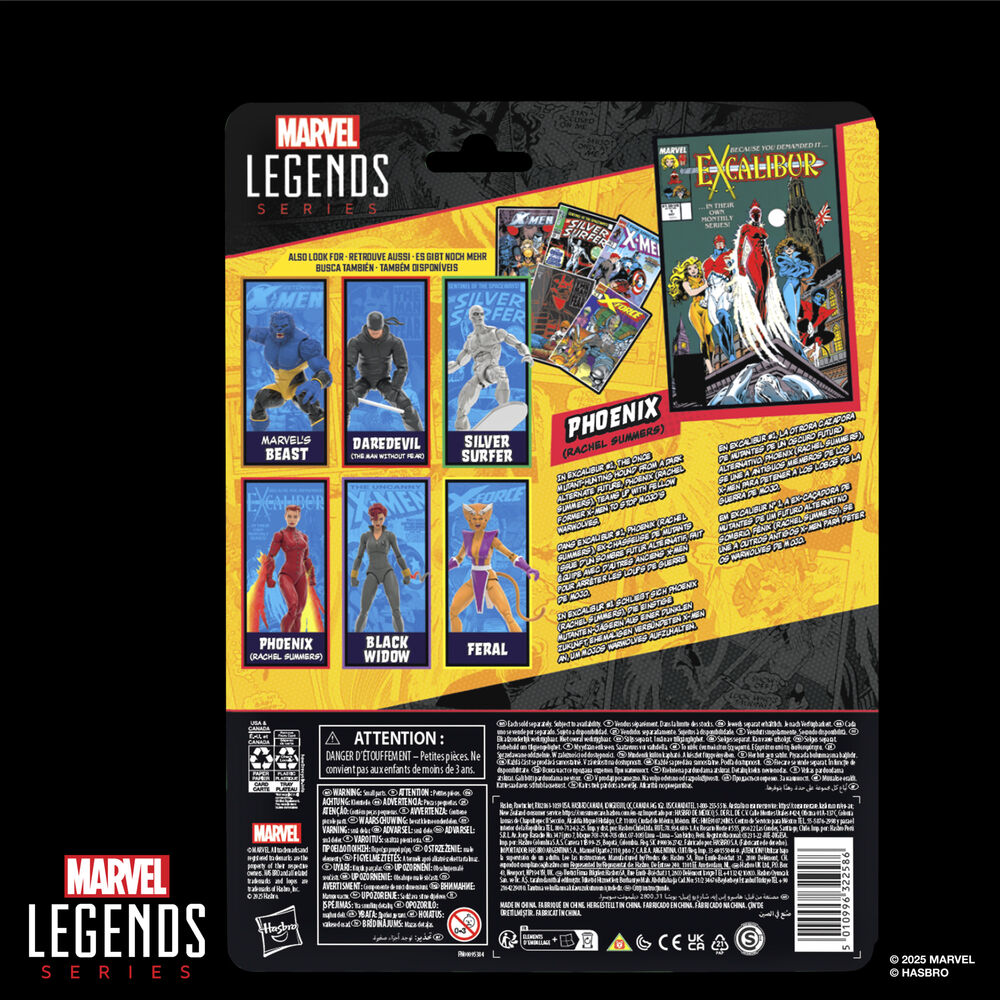 Figura Phoenix Rachel Summers Excalibur Marvel Legends Series 15 cm