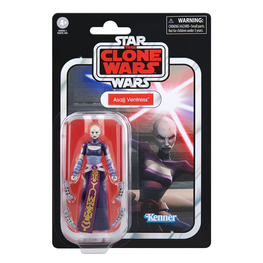 Figura Asajj Ventress la Guerra de los Clones Star Wars 9,5 cm Frikytopia