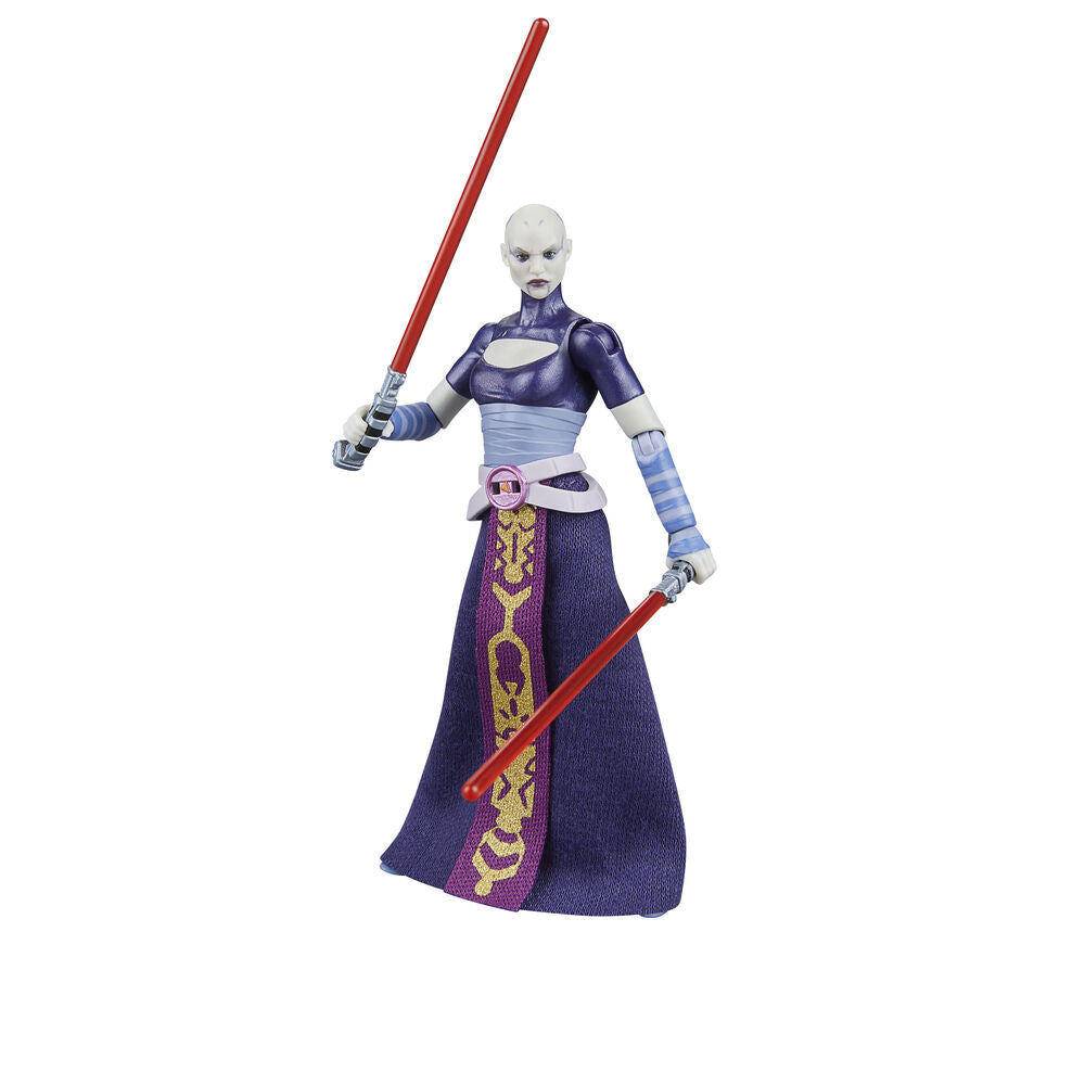 Figura Asajj Ventress la Guerra de los Clones Star Wars 9,5 cm