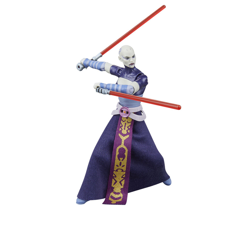 Figura Asajj Ventress la Guerra de los Clones Star Wars 9,5 cm