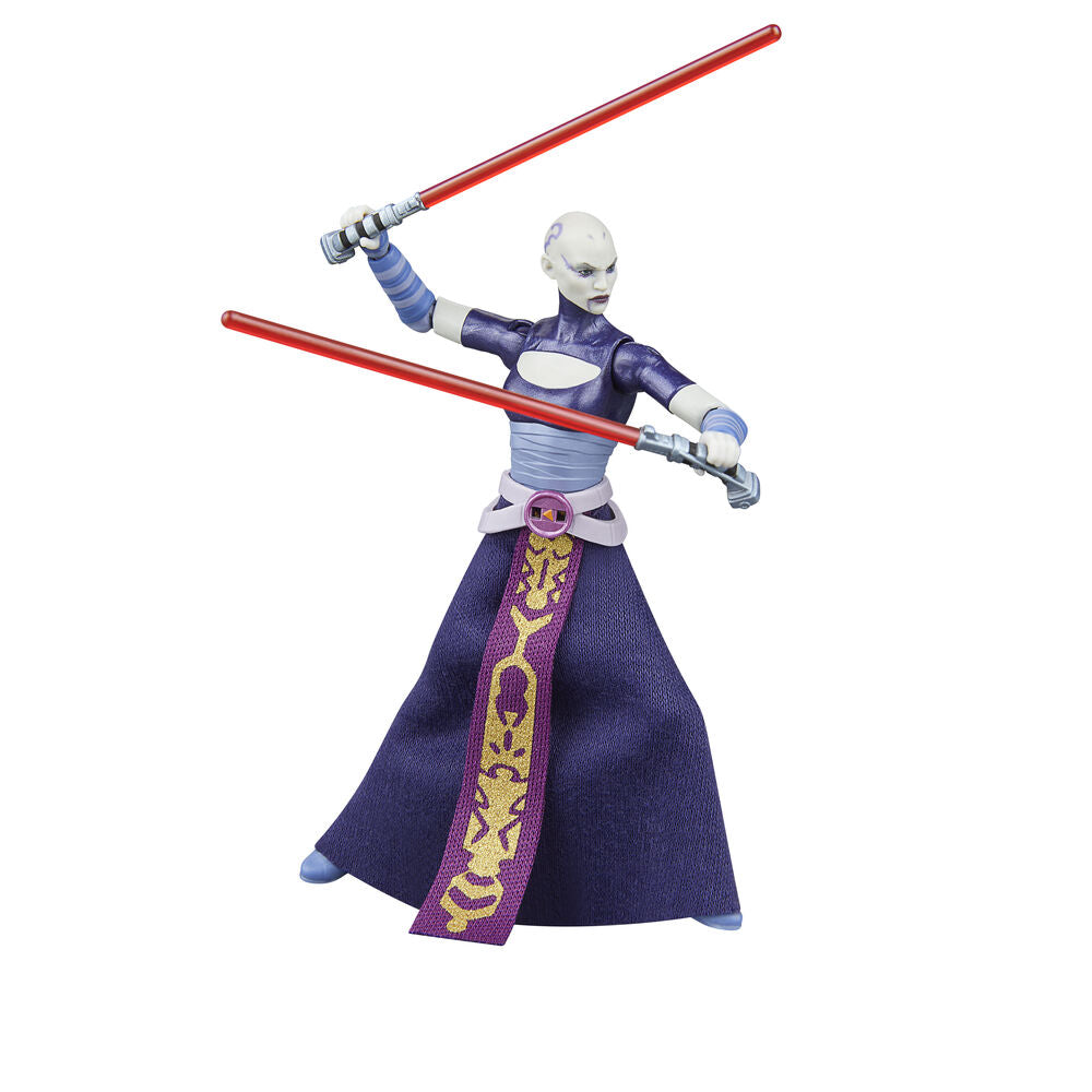 Figura Asajj Ventress la Guerra de los Clones Star Wars 9,5 cm
