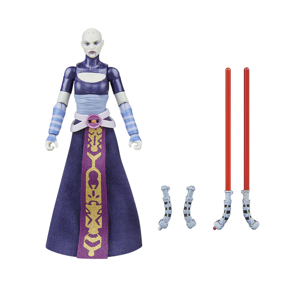 Figura Asajj Ventress la Guerra de los Clones Star Wars 9,5 cm