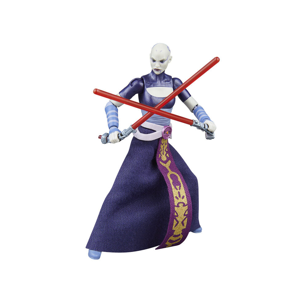 Figura Asajj Ventress la Guerra de los Clones Star Wars 9,5 cm