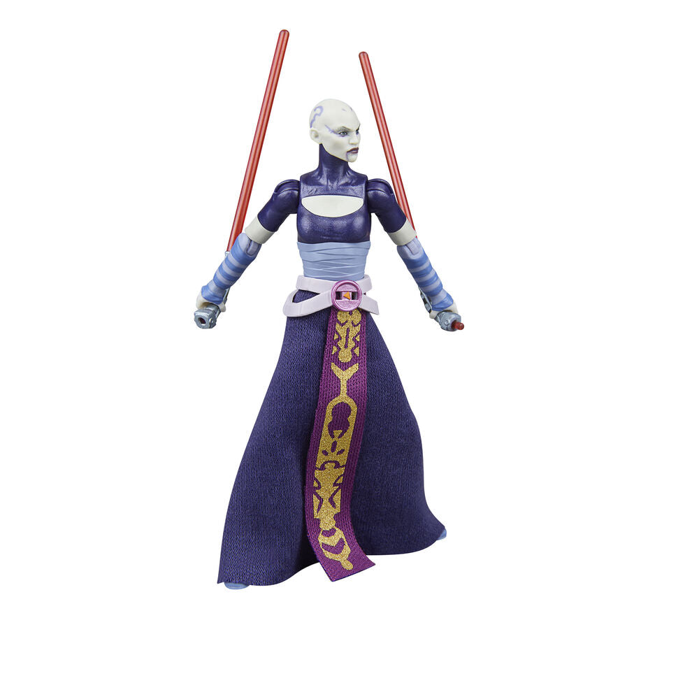 Figura Asajj Ventress la Guerra de los Clones Star Wars 9,5 cm