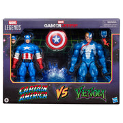 Blister 2 Figuras Capitan America & Venom Gameverse Marvel Legends Series 15 cm