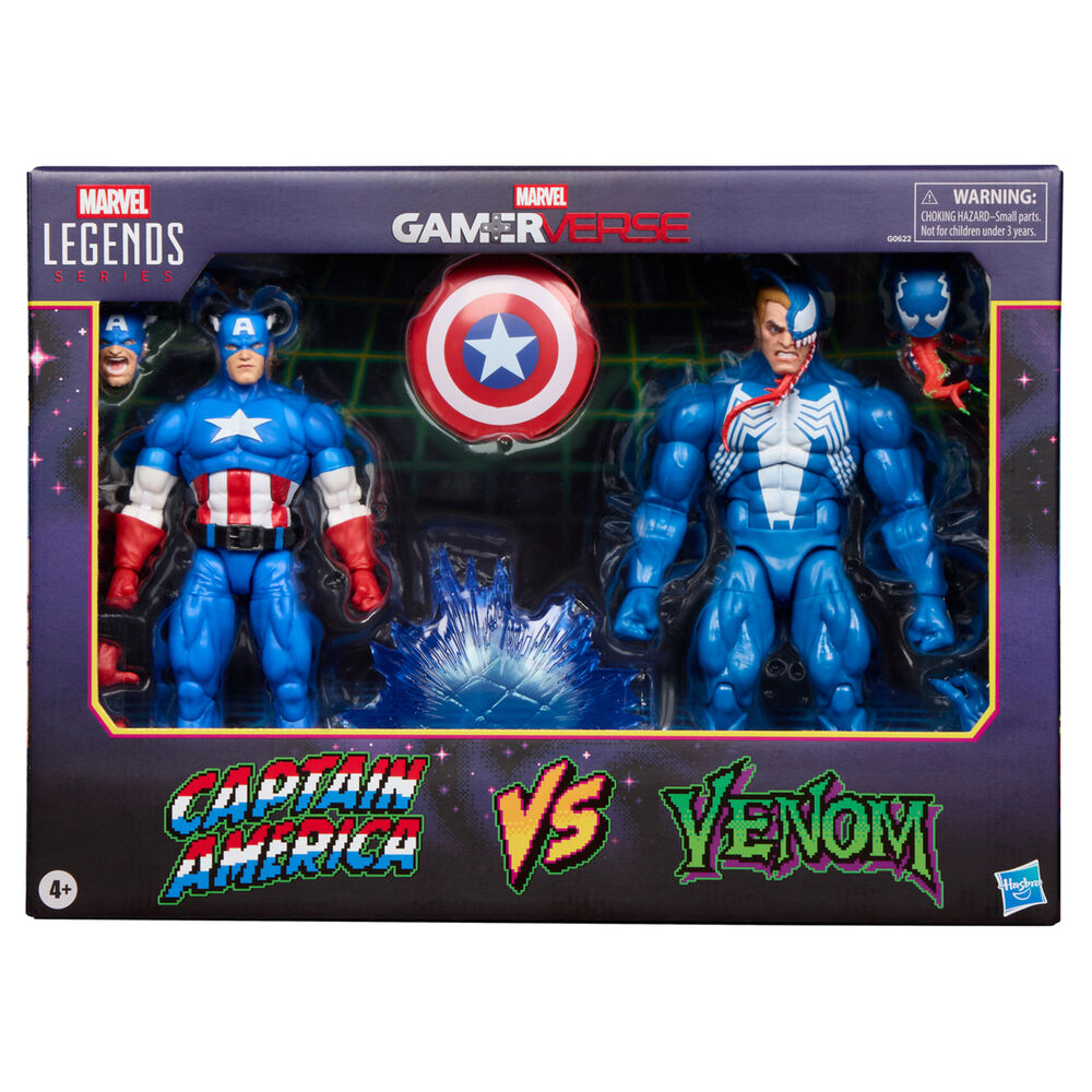 Blister 2 Figuras Capitan America & Venom Gameverse Marvel Legends Series 15 cm Frikytopia