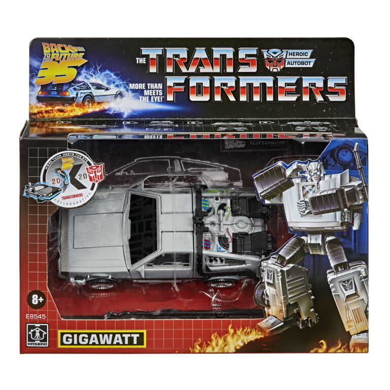 Figura Gigawatt Delorean Regreso al Futuro Transformers 14 cm