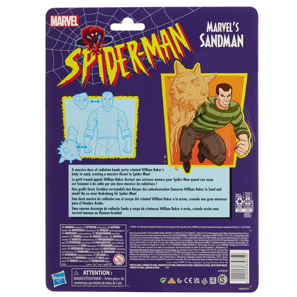 Figura Sandman Spiderman Marvel 15 cm