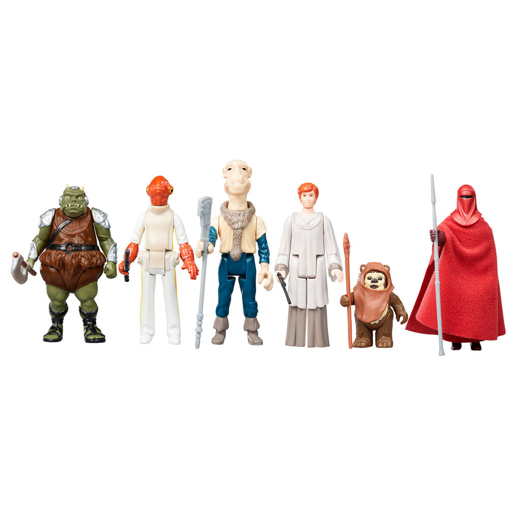 Set 6 Figuras Coleccion Retro Star Wars el Retorno del Jedi 9,5 cm Surtido