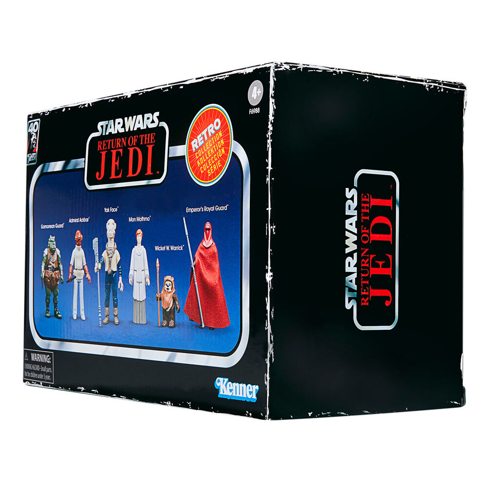 Set 6 Figuras Coleccion Retro Star Wars el Retorno del Jedi 9,5 cm Surtido
