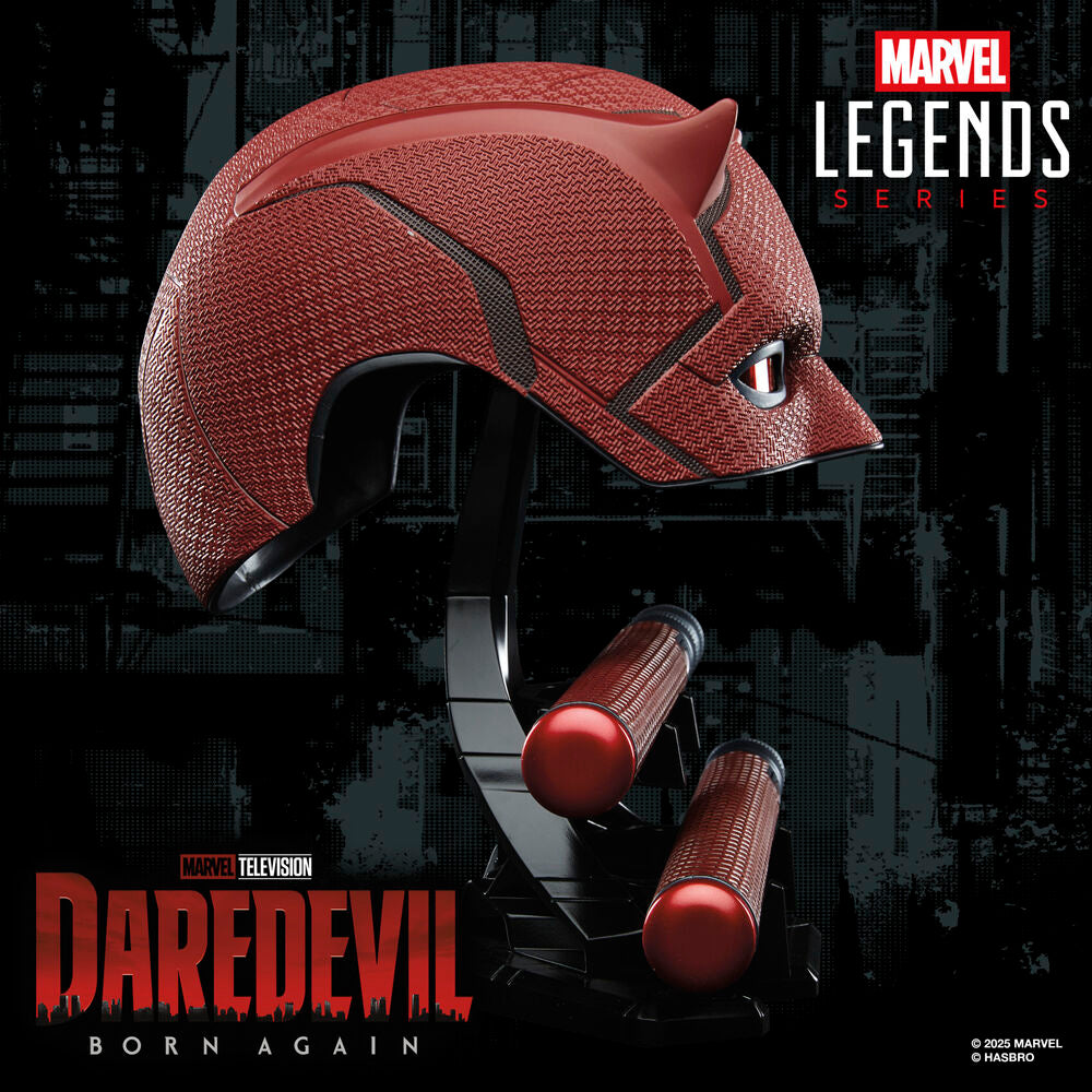 Replica Mascara + Baston de Combate Born Again Daredevil Marvel Legends Series