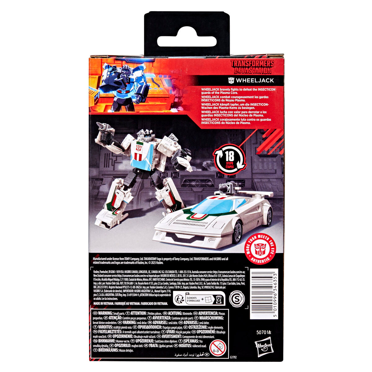 Figura Wheeljack MTMTE Collection Devastation Transformers 11 cm