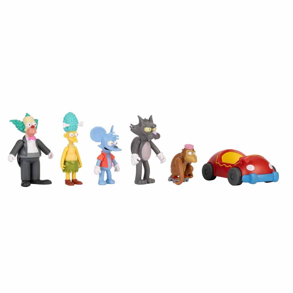 Blister 6 Figuras los Simpsons 7 cm