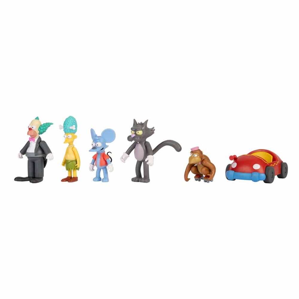 Blister 6 Figuras los Simpsons 7 cm