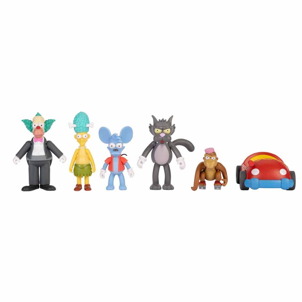 Blister 6 Figuras los Simpsons 7 cm