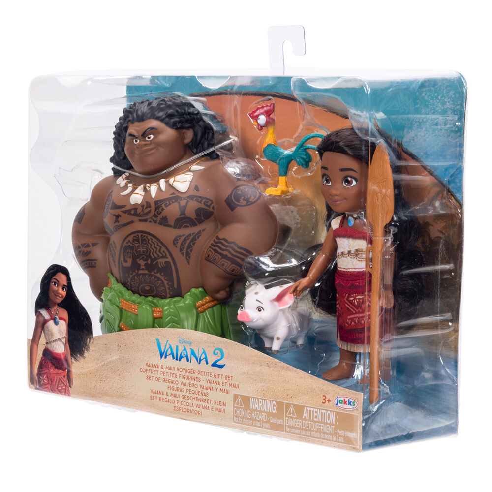 Blister Muñeca Vaiana & Maui Vaiana Moana 2 Disney 15 cm
