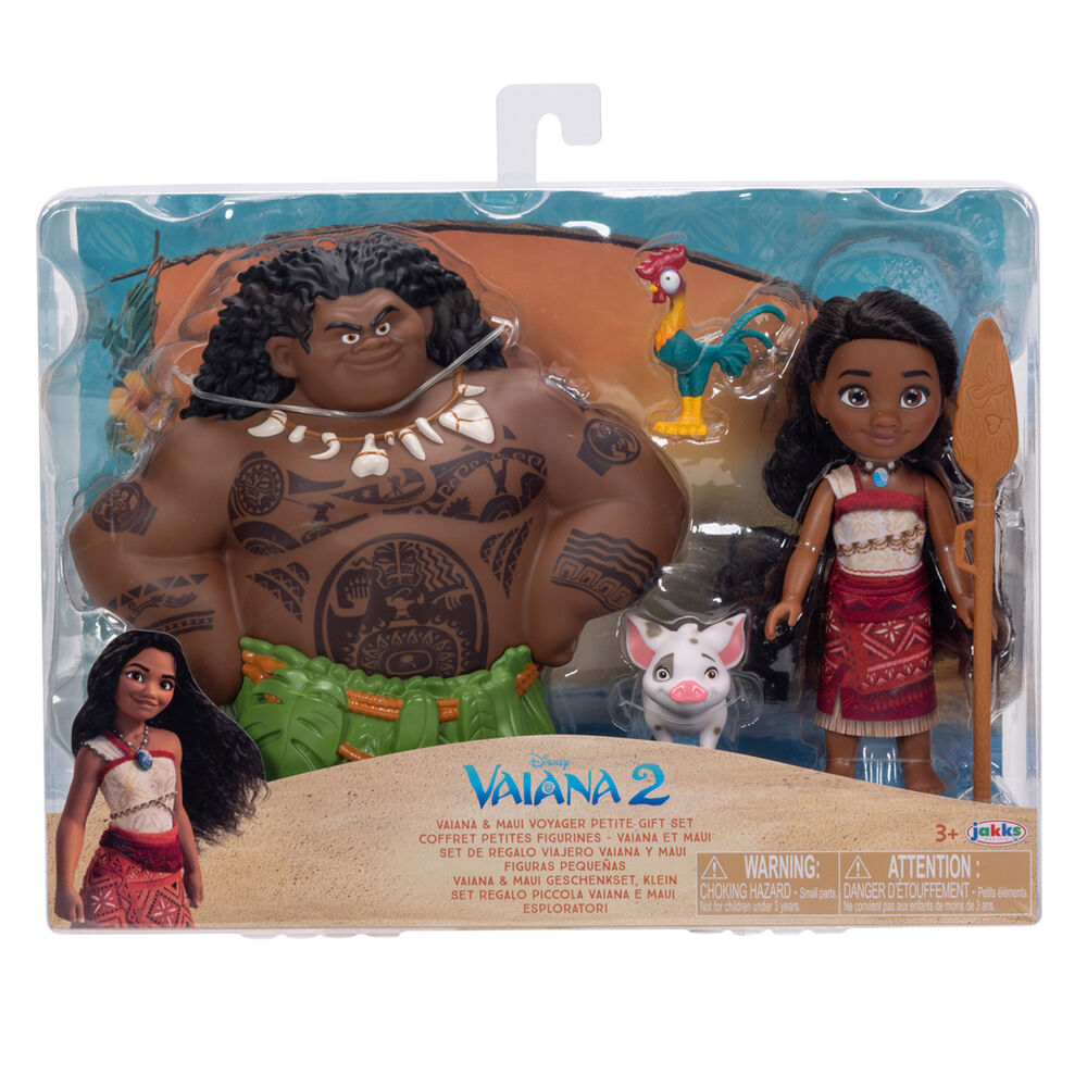 Blister Muñeca Vaiana & Maui Vaiana Moana 2 Disney 15 cm