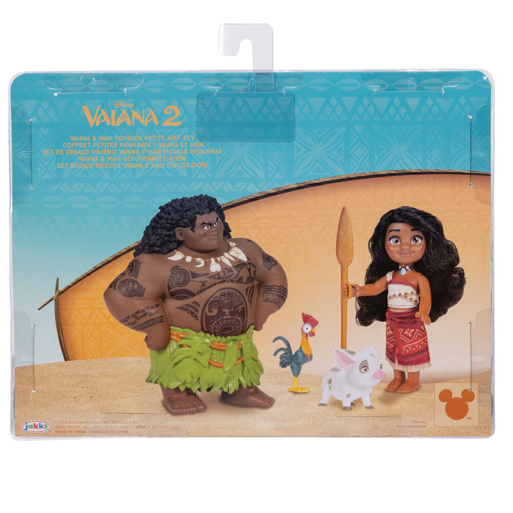 Blister Muñeca Vaiana & Maui Vaiana Moana 2 Disney 15 cm
