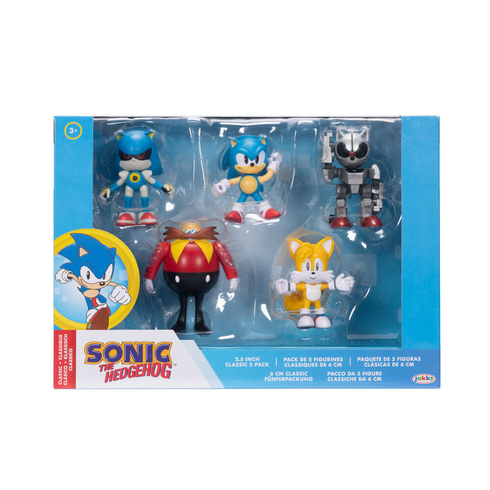 Blister 5 Figuras Sonic The Hedgehog 6 cm