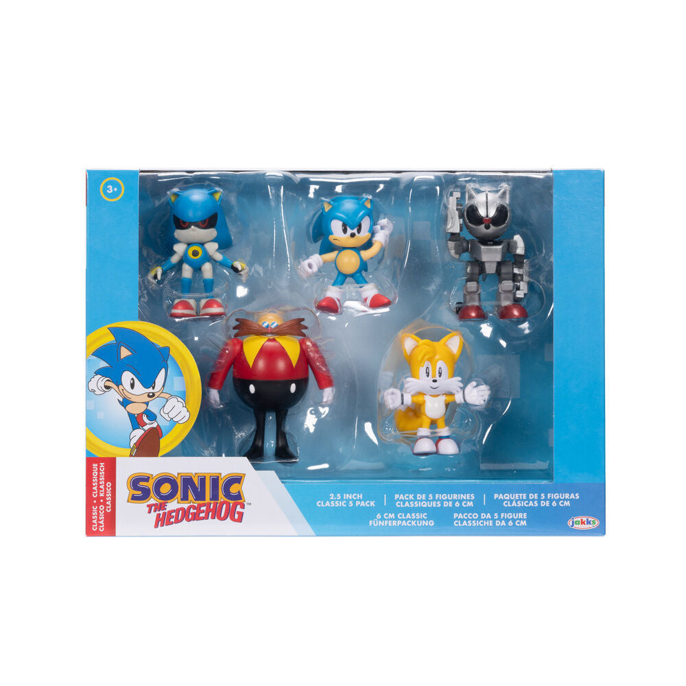 Blister 5 Figuras Sonic The Hedgehog 6 cm