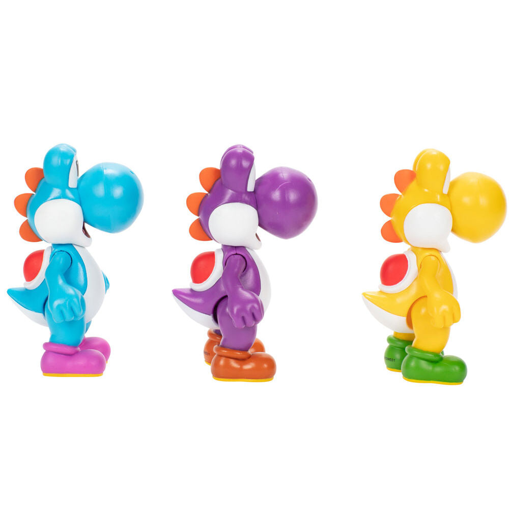 Blister 3 Figuras Yoshi Super Mario Bros 10 cm