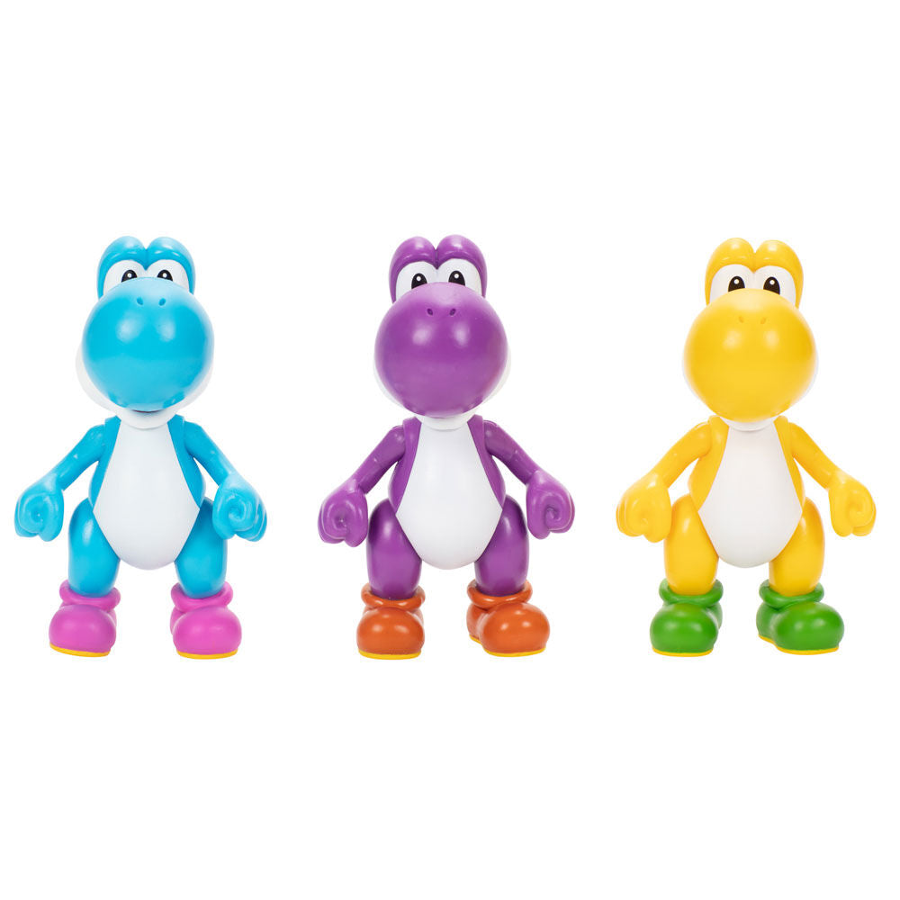 Blister 3 Figuras Yoshi Super Mario Bros 10 cm