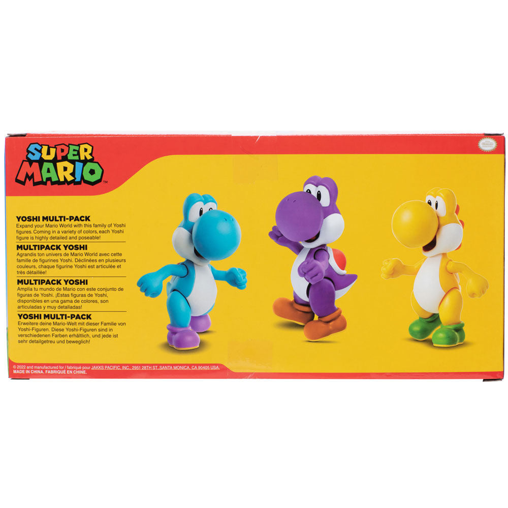 Blister 3 Figuras Yoshi Super Mario Bros 10 cm