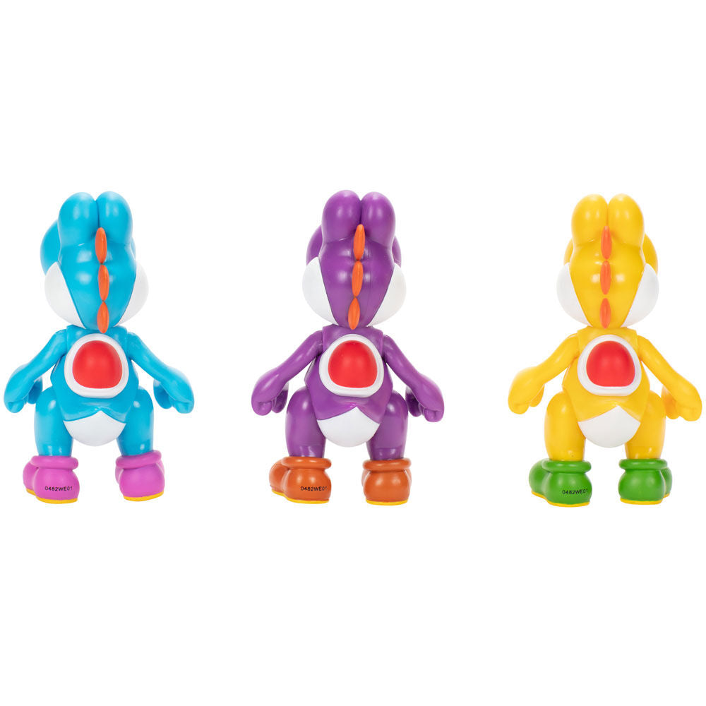 Blister 3 Figuras Yoshi Super Mario Bros 10 cm