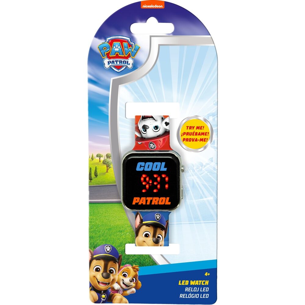 Reloj led Patrulla Canina Paw Patrol Frikytopia
