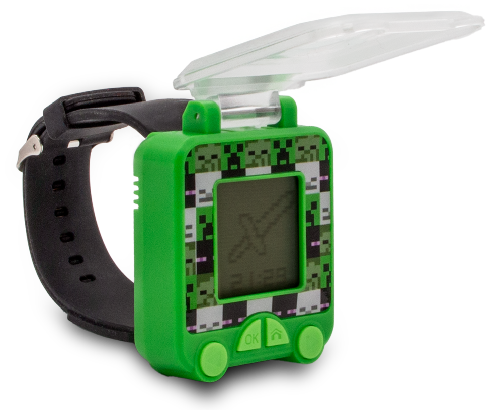 Reloj Digital Educativo con Juegos Minecraft