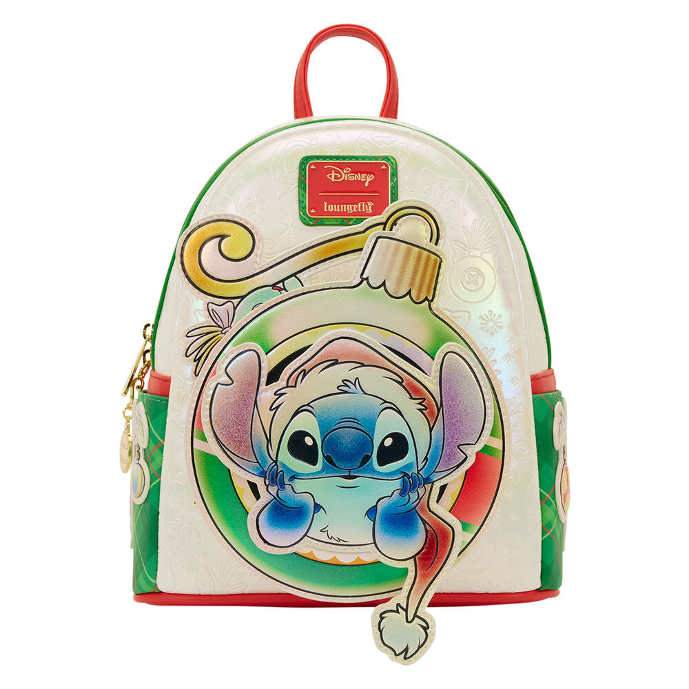 Mochila Holiday Stitch Disney Loungefly 26 cm