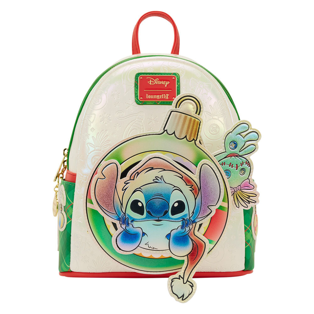 Mochila Holiday Stitch Disney Loungefly 26 cm