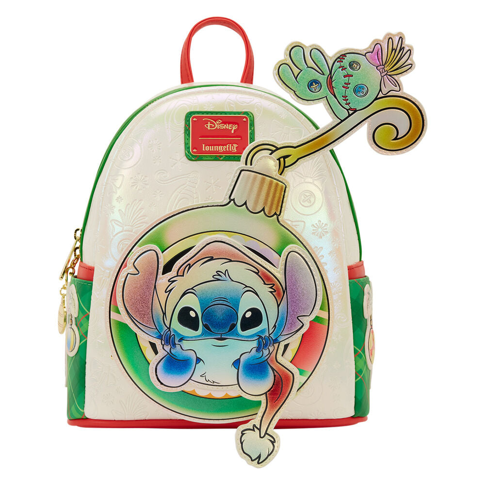 Mochila Holiday Stitch Disney Loungefly 26 cm