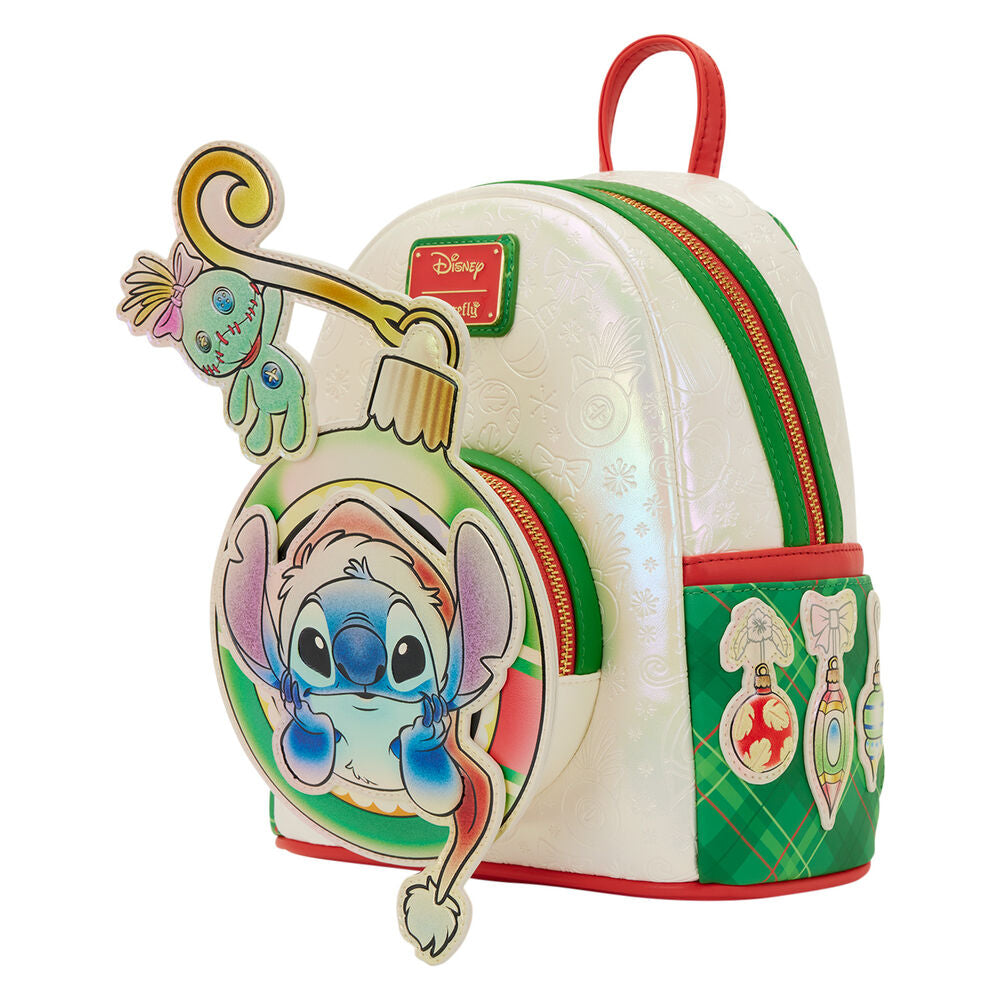 Mochila Holiday Stitch Disney Loungefly 26 cm