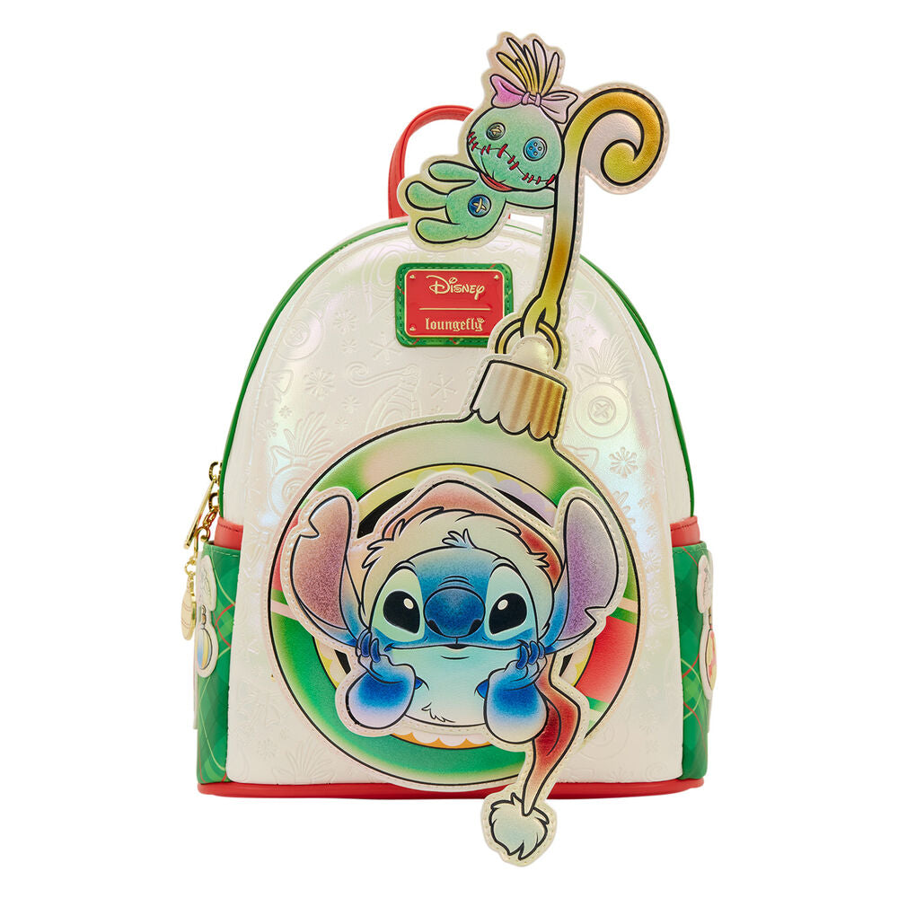 Mochila Holiday Stitch Disney Loungefly 26 cm