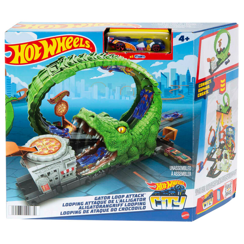 Pista Ataque del Cocodrilo City Hot Wheels Frikytopia