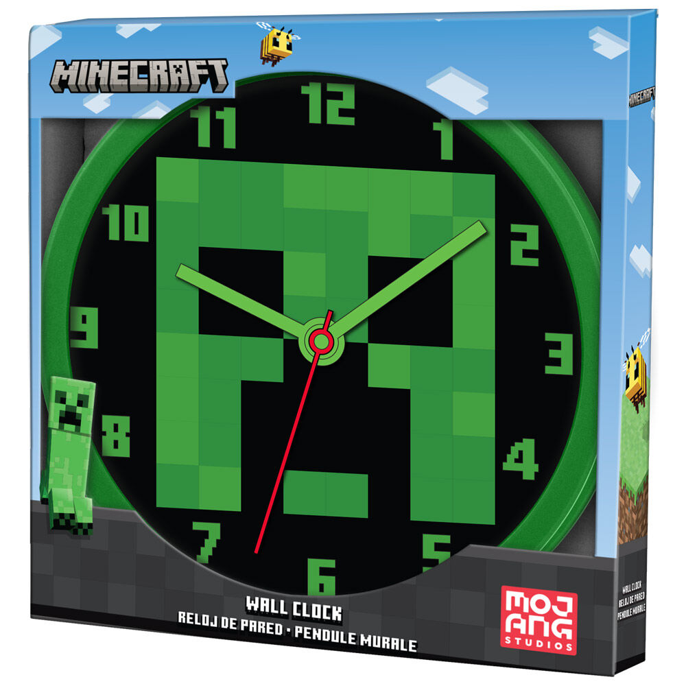 Reloj pared Minecraft Frikytopia