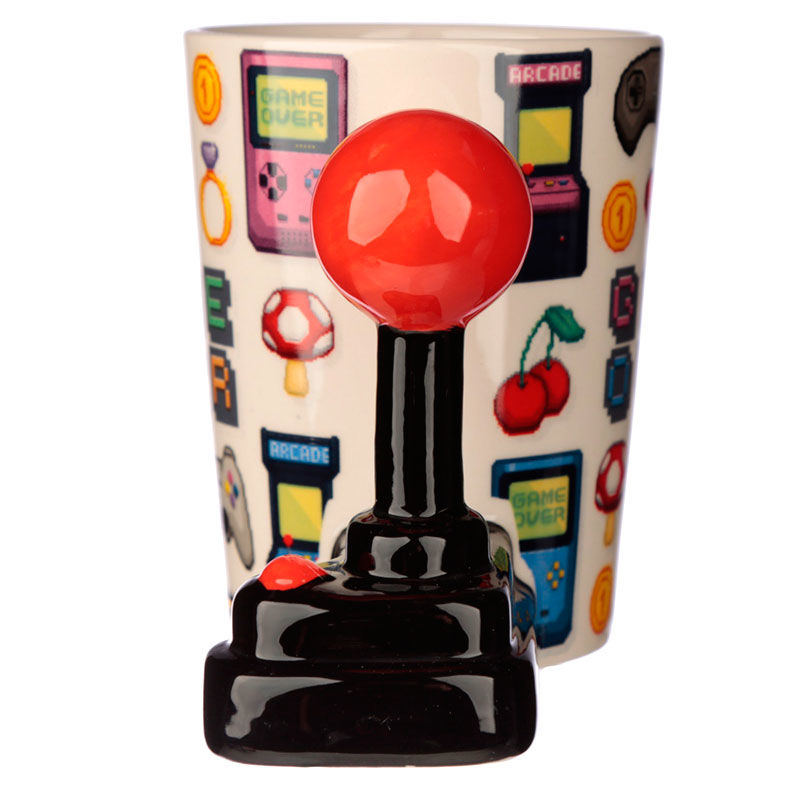 Taza Asa 3D Joystick Pixel Game Over