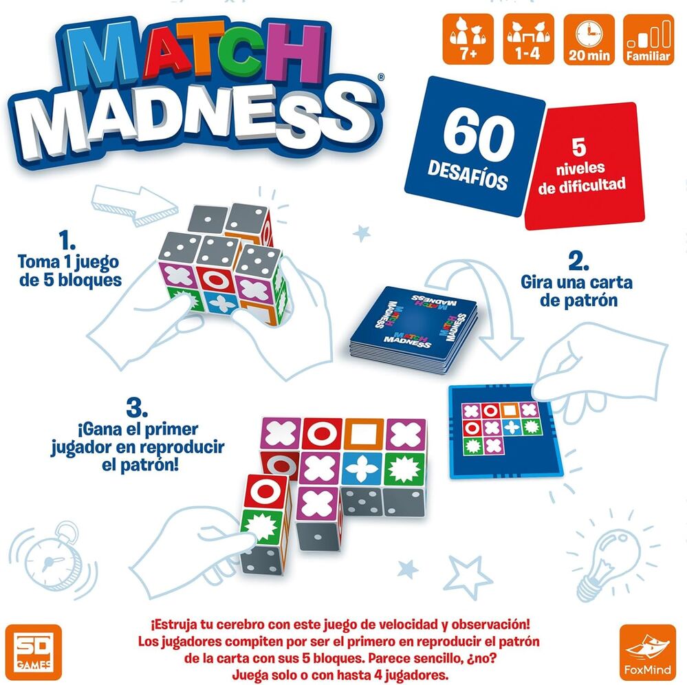 Juego de Mesa Match Madness Español