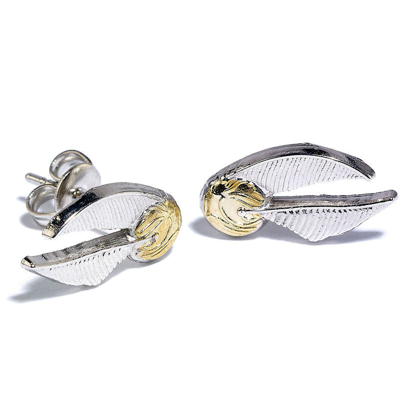 Set Pendientes Deathly Hallows Golden Snitch Platform Harry Potter