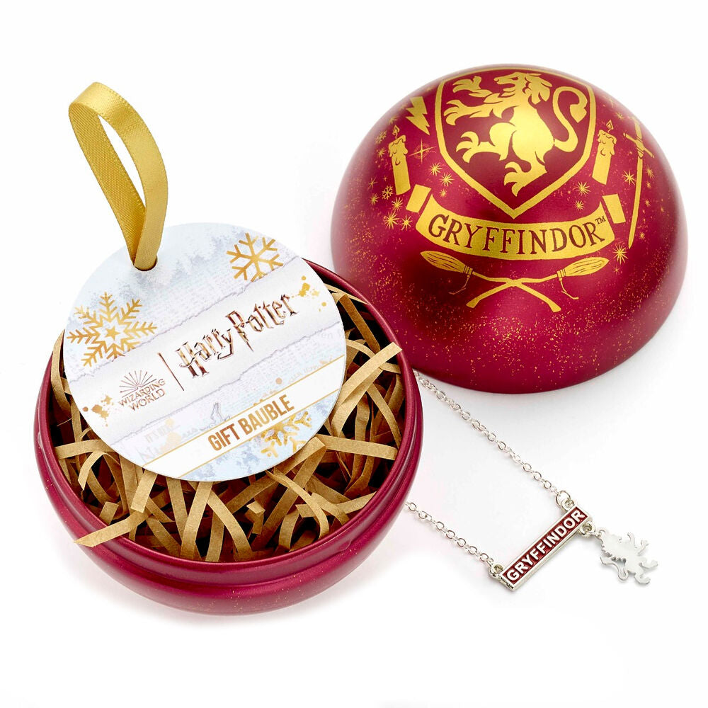 Colgante Gryffindor + Bola de Navidad Harry Potter Frikytopia