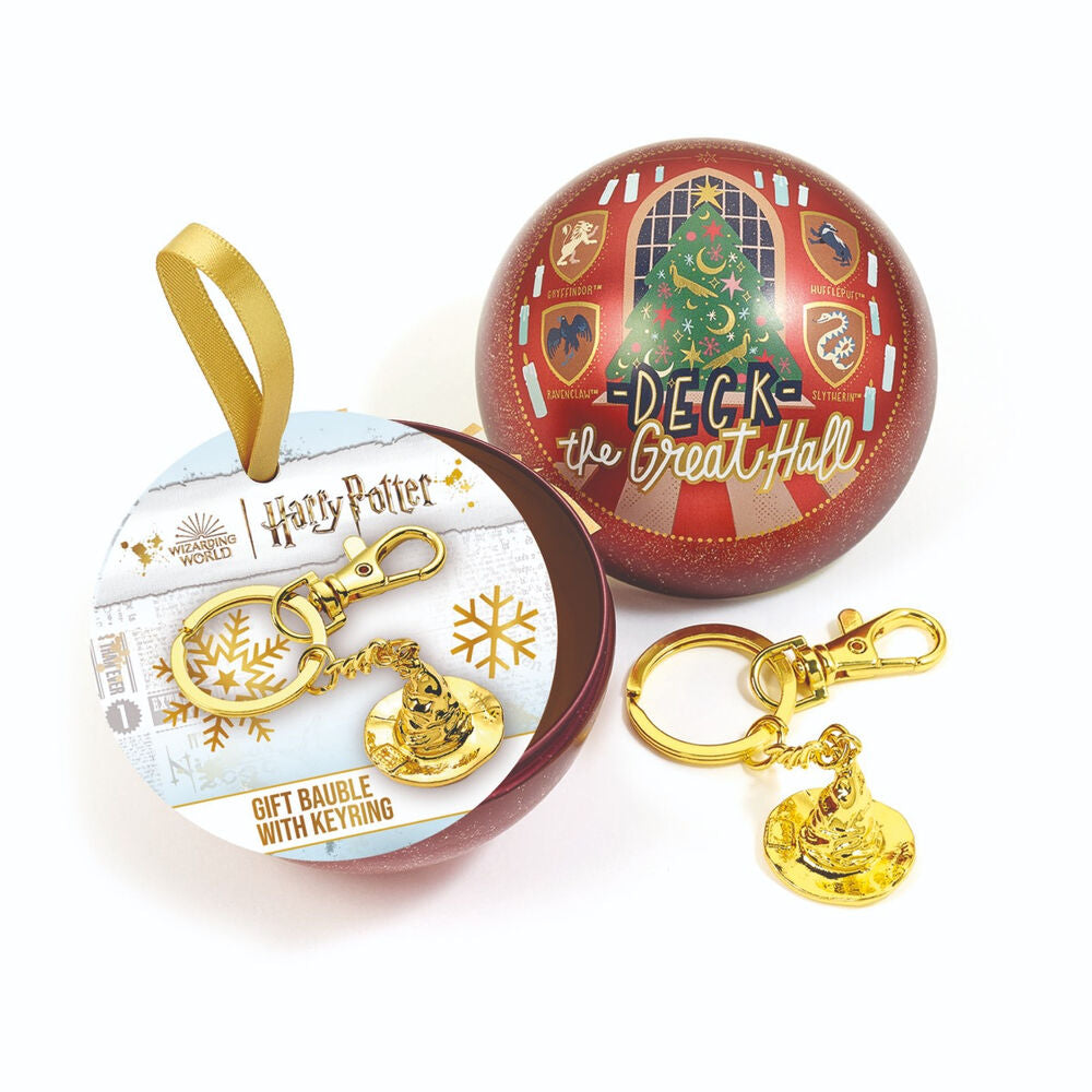 Llavero Sombrero Seleccionador + Bola de Navidad Harry Potter Frikytopia